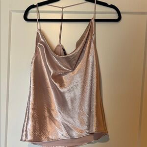 Express Satin Cowl Neck Camisole - Blush